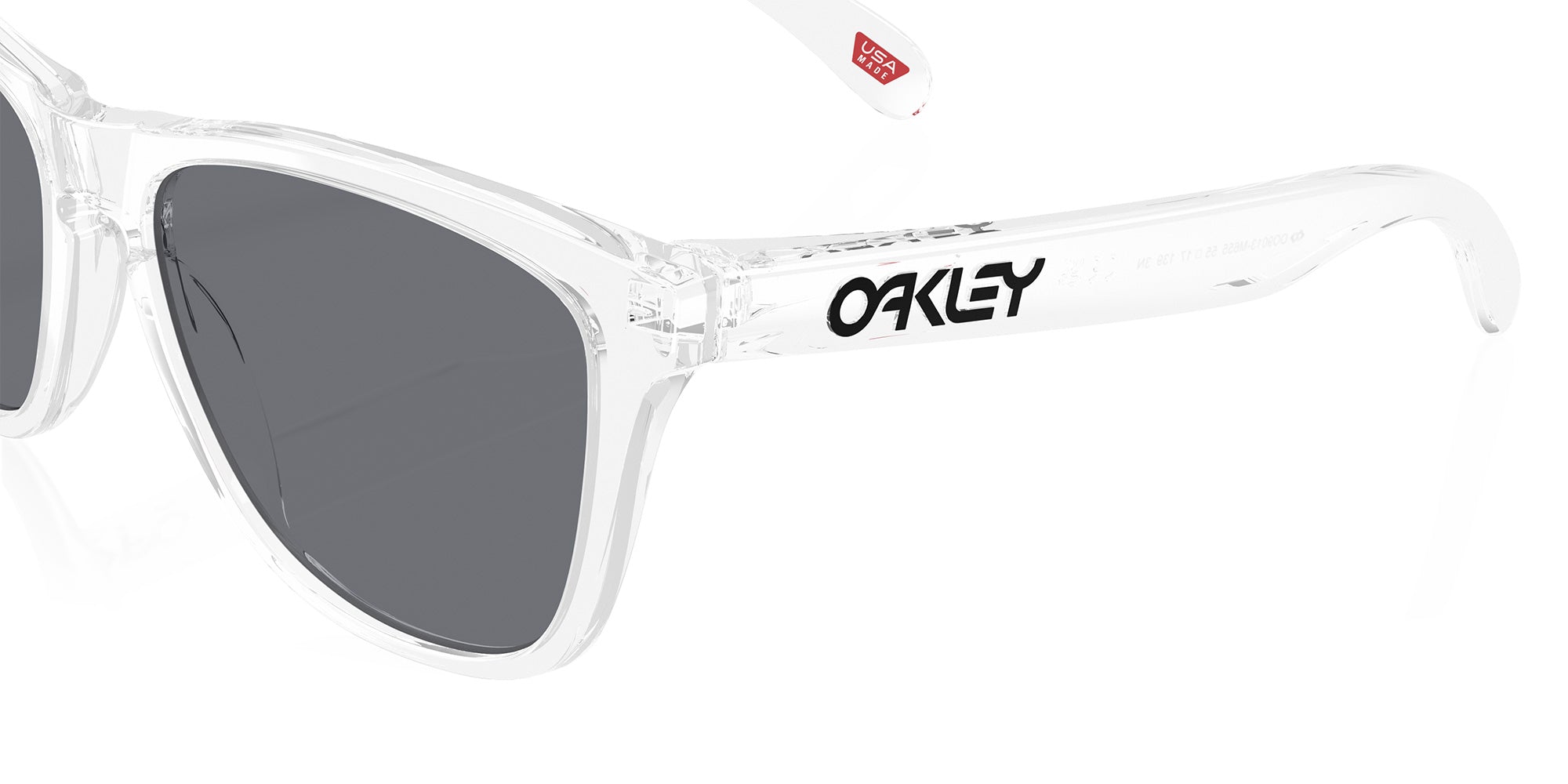 Oakley® OO9013 FROGSKINS OO9013 9013M6 55 Sunglasses - Clear / Gray