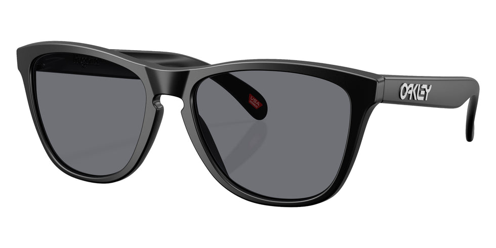 Oakley® OO9013 FROGSKINS OO9013 9013M7 55 Sunglasses - Matte Black / Gray