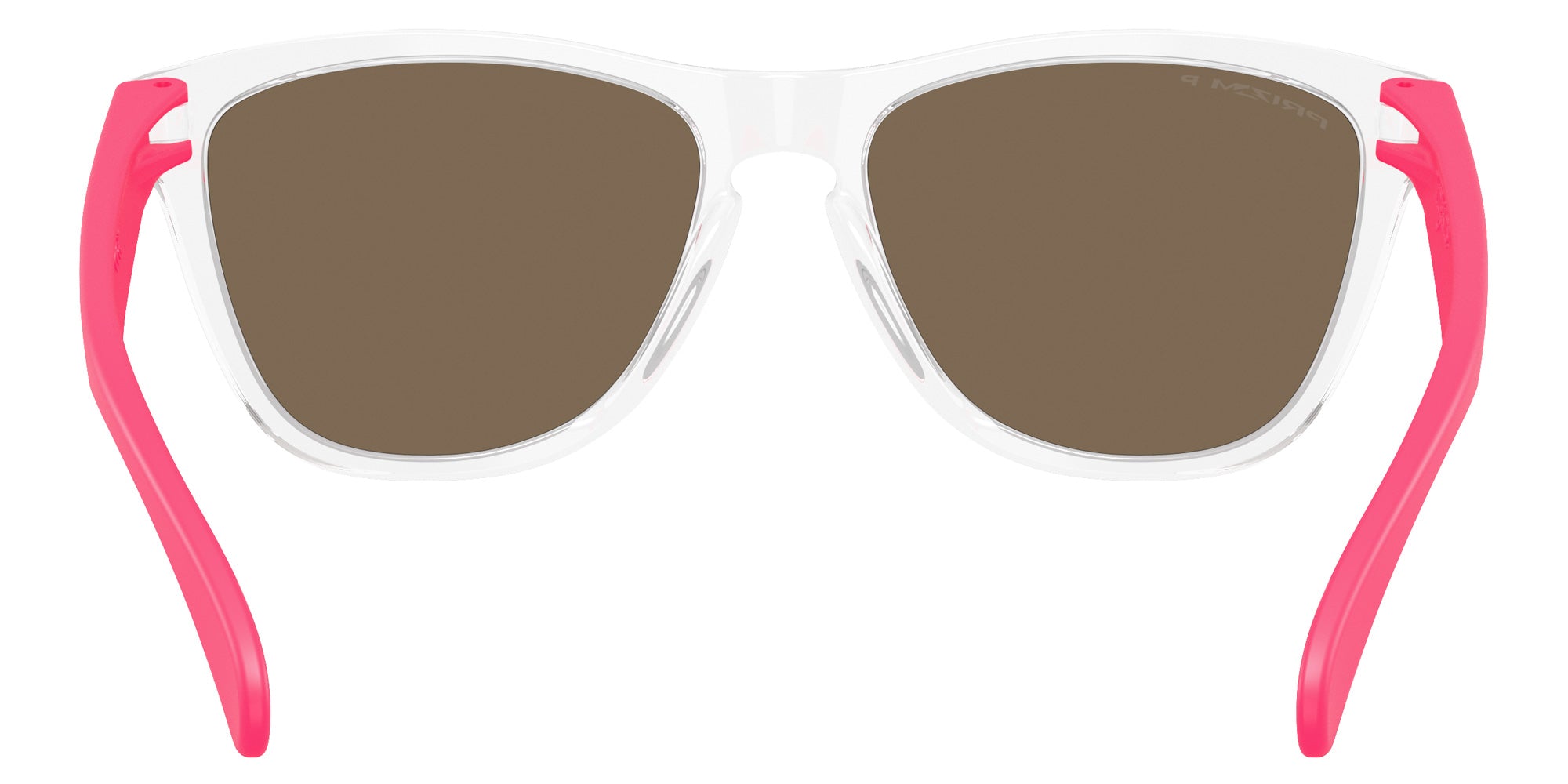 Oakley® OO9013 FROGSKINS OO9013 9013M9 55 Sunglasses - Clear / Prizm Rose Gold Polarized Mirrored 9013M9