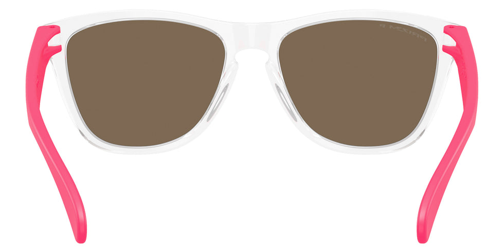 Oakley® OO9013 FROGSKINS OO9013 9013M9 55 Sunglasses - Clear / Prizm Rose Gold Polarized Mirrored 9013M9