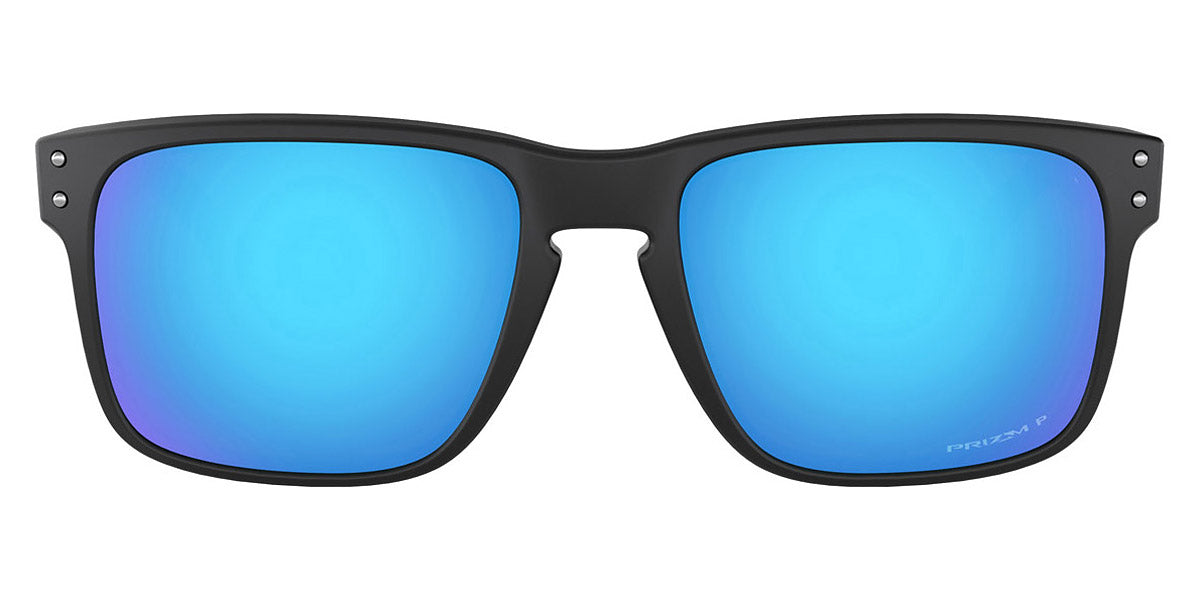 Oakley® OO9102 Holbrook OO9102 9102F0 55 - Matte Black/Prizm sapphire polarized Sunglasses