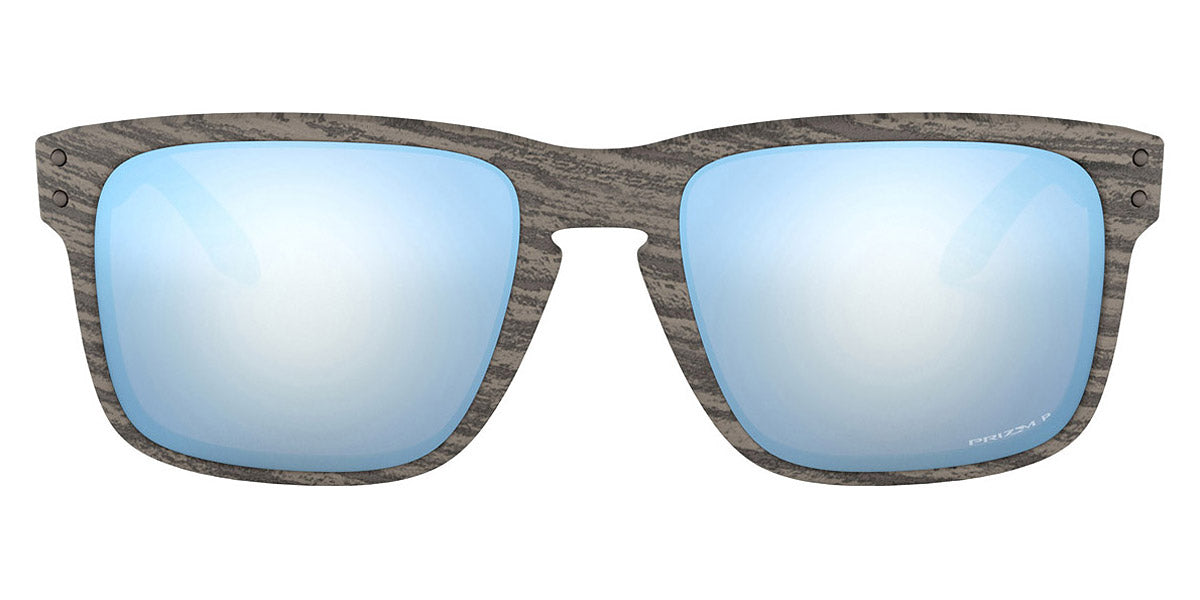Oakley® OO9102 Holbrook OO9102 9102J9 55 - Woodgrain/Prizm deep water polarized Sunglasses