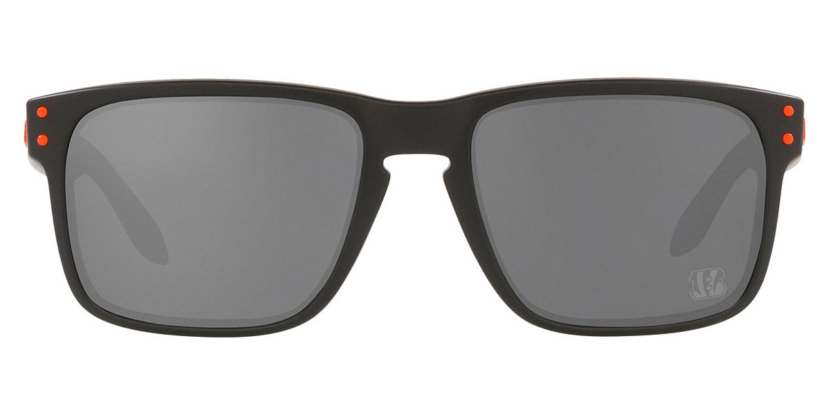 Oakley® OO9102 Holbrook OO9102 9102Q8 55 - Matte black/Prizm black (Orange) Sunglasses