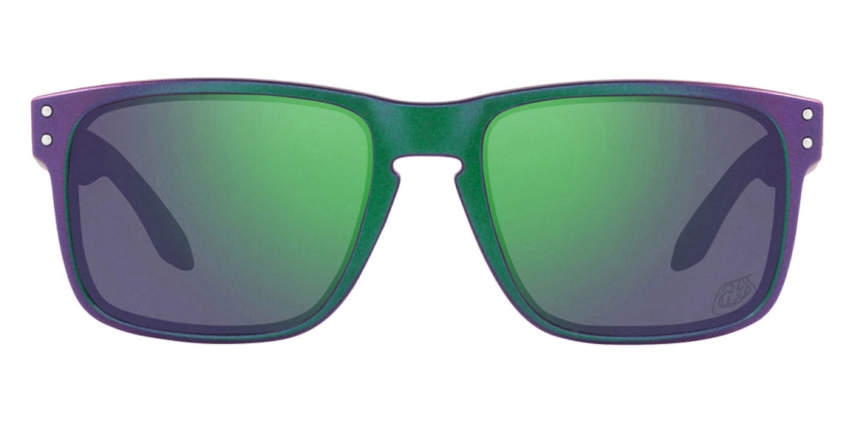 Oakley® OO9102 Holbrook OO9102 9102T4 55 - Troy Lee Designs Matte Purple Green Shift Sunglasses