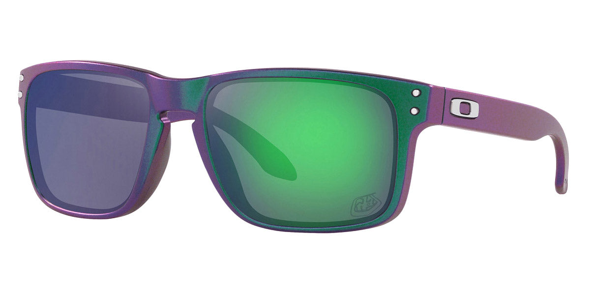 Oakley® OO9102 Holbrook OO9102 9102T4 55 - Troy Lee Designs Matte Purple Green Shift Sunglasses