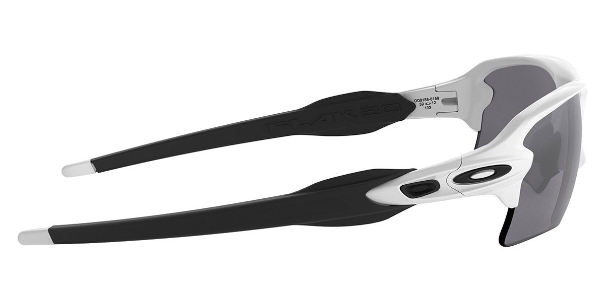 Oakley® OO9188 Flak 2.0 XL OO9188 918881 59 - Polished white/Prizm black polarized Sunglasses