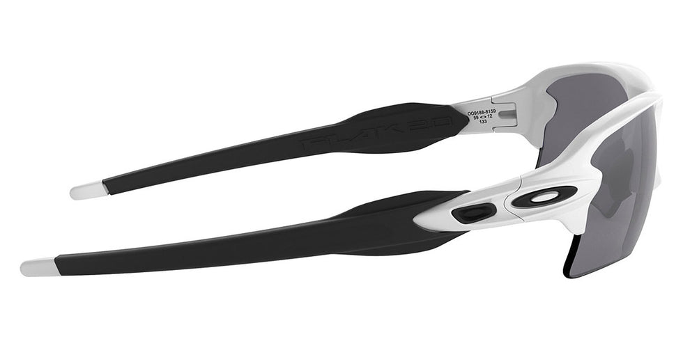 Oakley® OO9188 Flak 2.0 XL OO9188 918881 59 - Polished white/Prizm black polarized Sunglasses