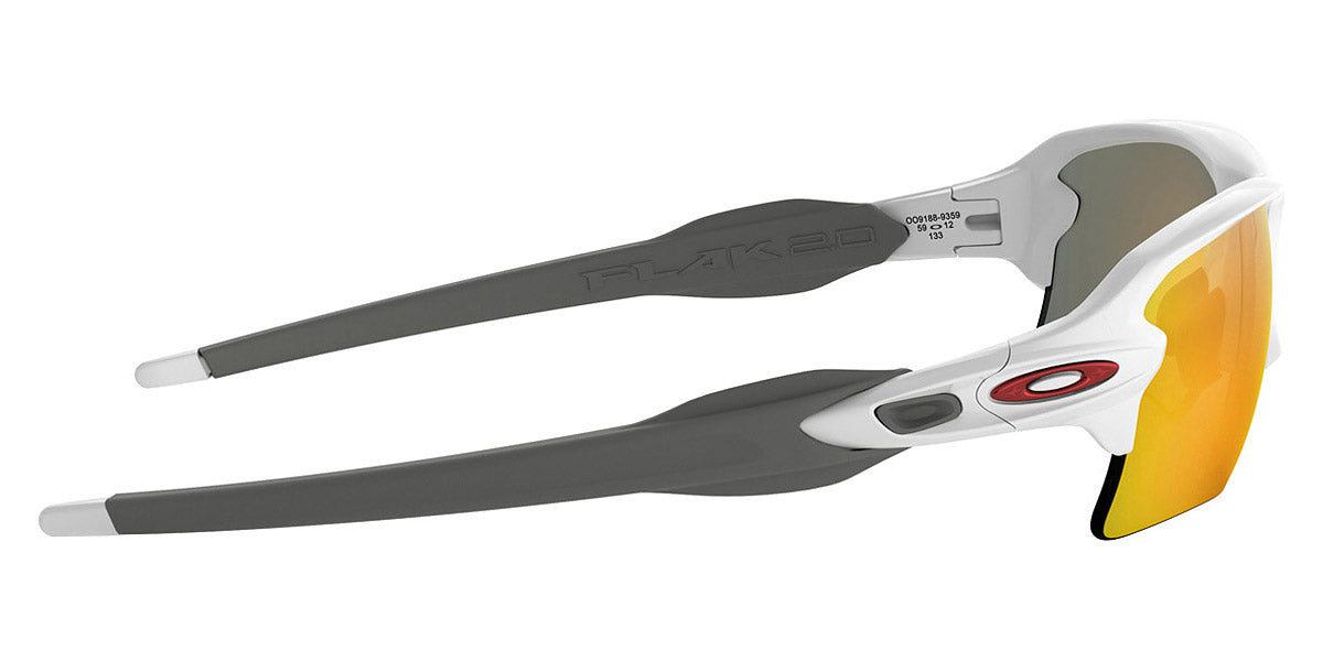 Oakley® OO9188 Flak 2.0 XL OO9188 918893 59 - Polished white/Prizm ruby Sunglasses