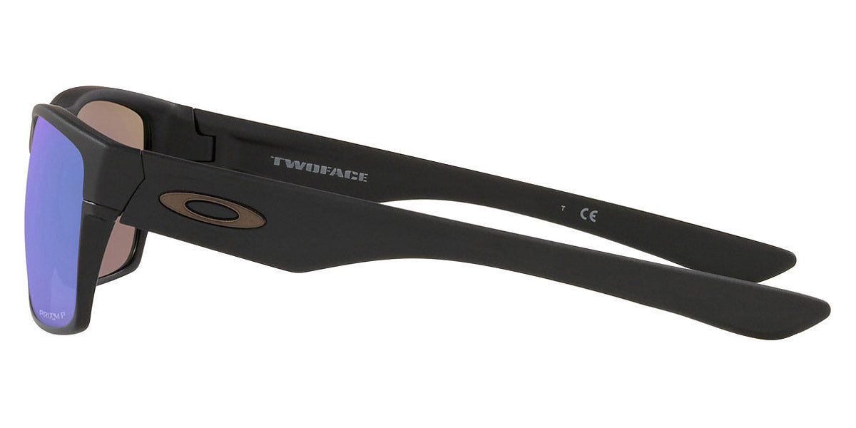 Oakley® OO9189 Twoface OO9189 918946 60 - Matte black/Prizm sapphire polarized Sunglasses