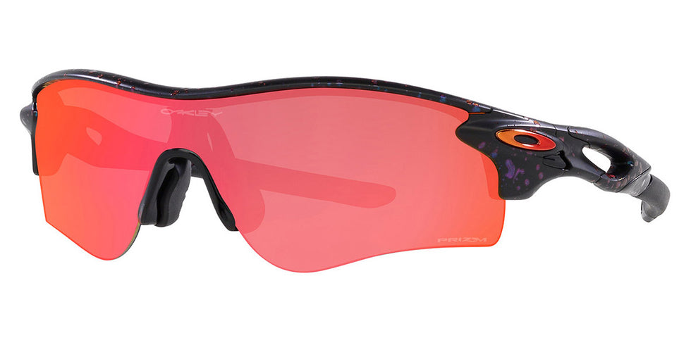 Oakley® OO9206 Radarlock Path (A) OO9206 920691 38 - Matte Green Purple Colorshift Splatter / Prizm Trail Torch Mirrored Sunglasses