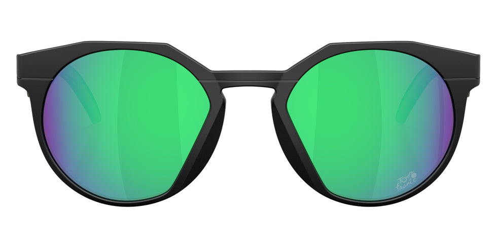 Oakley® OO9242 HSTN OO9242 924222 52 Sunglasses - Matte Black / Prizm Jade Mirrored 924222