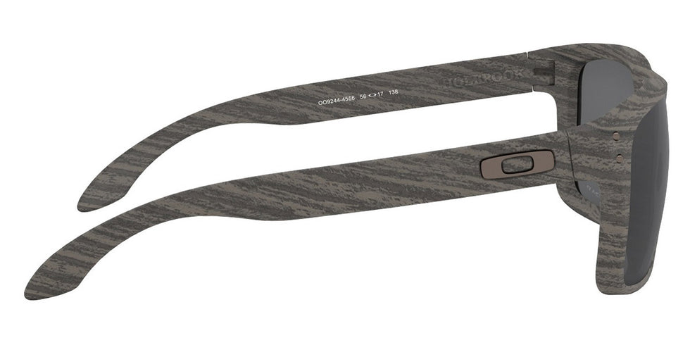 Oakley® OO9244 Holbrook (A) OO9244 924445 56 - Woodgrain / Prizm Black Polarized Sunglasses