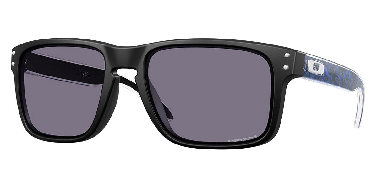 Oakley® OO9244 Holbrook (A) OO9244 924478 56 - Matte Black/Crystal Blue Aurora / Prizm Gray Sunglasses
