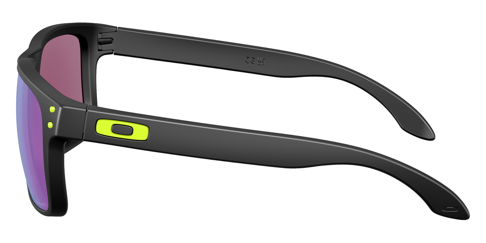 Oakley® OO9244 HOLBROOK (A) OO9244 924483 56 Sunglasses - Matte Black / Prizm Road Jade Mirrored