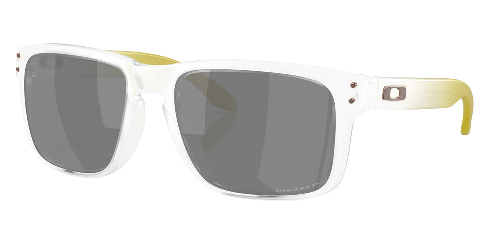 Oakley® OO9244 HOLBROOK (A) OO9244 924484 56 Sunglasses - Matte Clear / Prizm Black Polarized Mirrored 924484