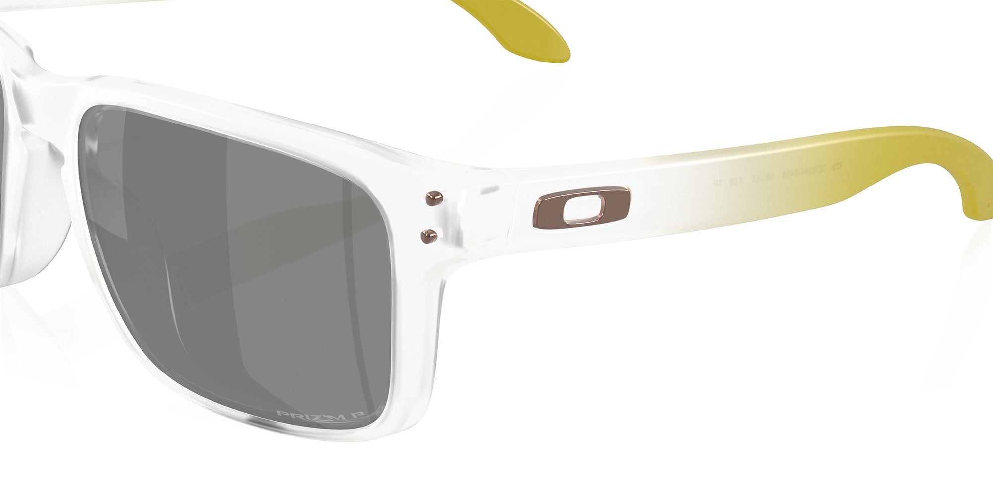 Oakley® OO9244 HOLBROOK (A) OO9244 924484 56 Sunglasses - Matte Clear / Prizm Black Polarized Mirrored 924484