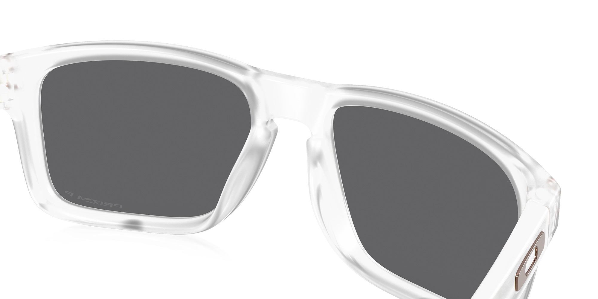 Oakley® OO9244 HOLBROOK (A) OO9244 924484 56 Sunglasses - Matte Clear / Prizm Black Polarized Mirrored 924484