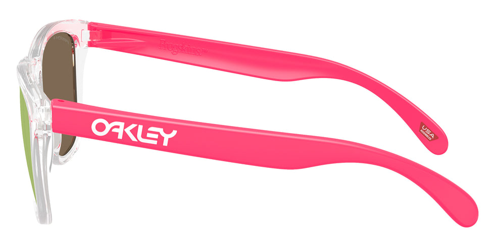 Oakley® OO9245 FROGSKINS (A) OO9245 9245F1 54 Sunglasses - Clear / Prizm Rose Gold Polarized Mirrored 9245F1