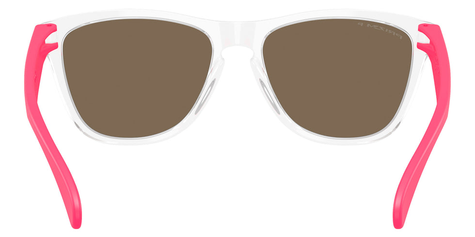 Oakley® OO9245 FROGSKINS (A) OO9245 9245F1 54 Sunglasses - Clear / Prizm Rose Gold Polarized Mirrored 9245F1