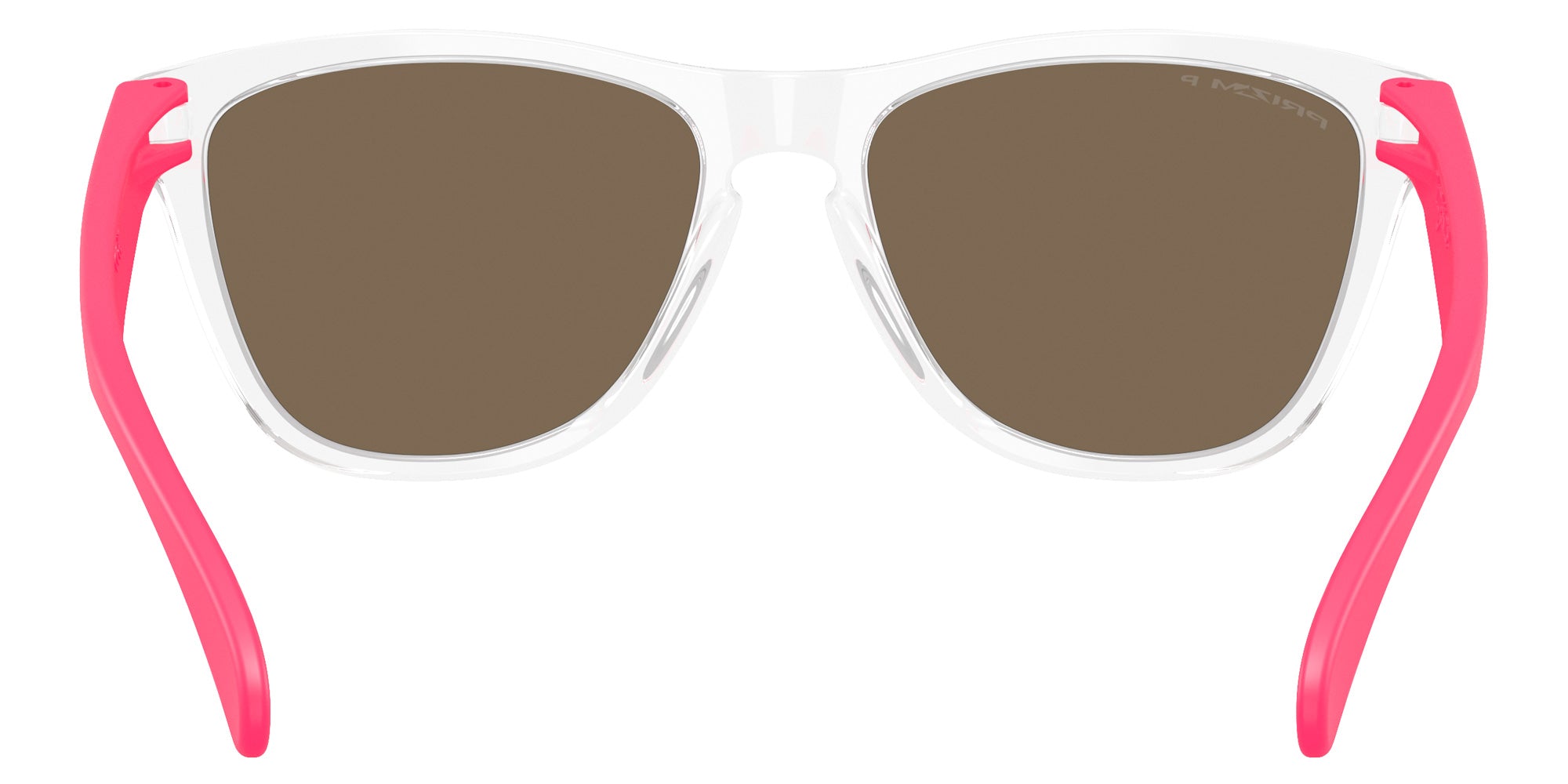 Oakley® OO9245 FROGSKINS (A) OO9245 9245F1 54 Sunglasses - Clear / Prizm Rose Gold Polarized Mirrored 9245F1