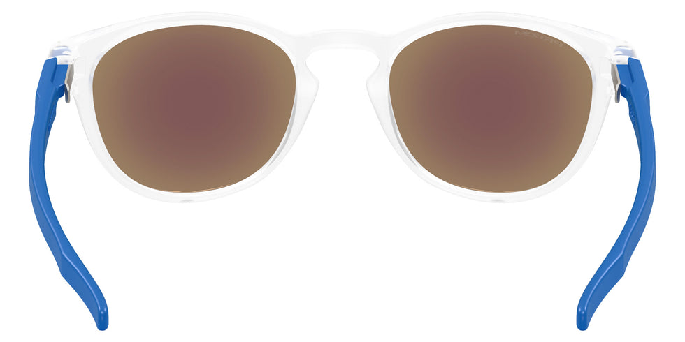Oakley® OO9265 LATCH OO9265 926576 53 Sunglasses - Matte Clear / Prizm Sapphire Mirrored 926576