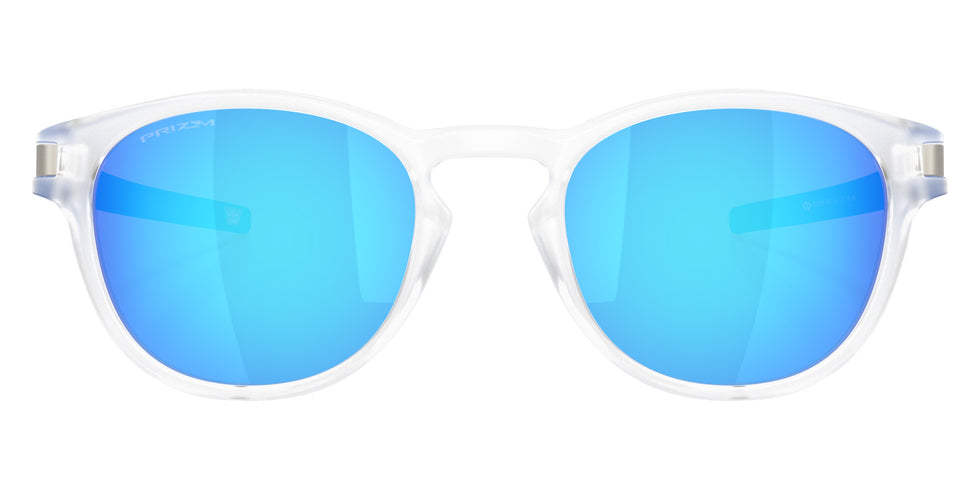 Oakley® OO9265 LATCH OO9265 926576 53 Sunglasses - Matte Clear / Prizm Sapphire Mirrored 926576