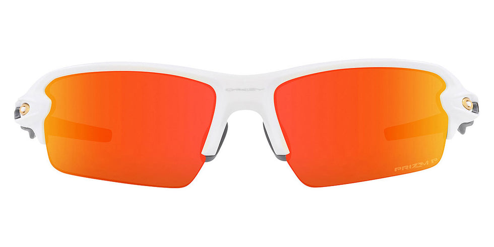 Oakley® OO9271 Flak 2.0 (A) OO9271 927153 61 - Matte white/Prizm ruby polarized Sunglasses