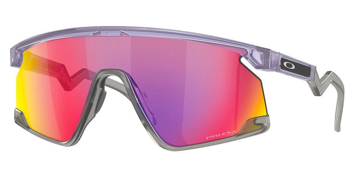 Oakley® OO9280 Bxtr OO9280 928007 39 - Translucent Lilac / Prizm Road Mirrored Sunglasses