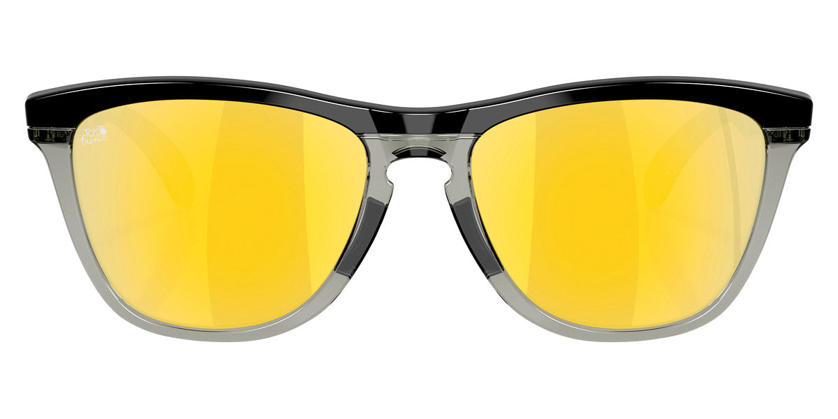 Oakley® OO9284 Frogskins Range OO9284 928418 55 - Matte Black/Prizm 24K Polarized Sunglasses