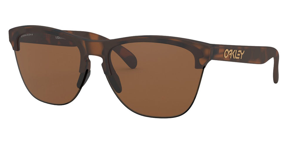 Oakley® OO9374 Frogskins Lite OO9374 937411 63 - Matte Brown Tortoise / Prizm Tungsten Sunglasses