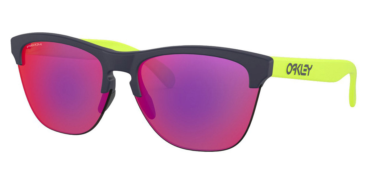 Oakley® OO9374 Frogskins Lite OO9374 937435 63 - Matte Navy / Prizm Road Sunglasses
