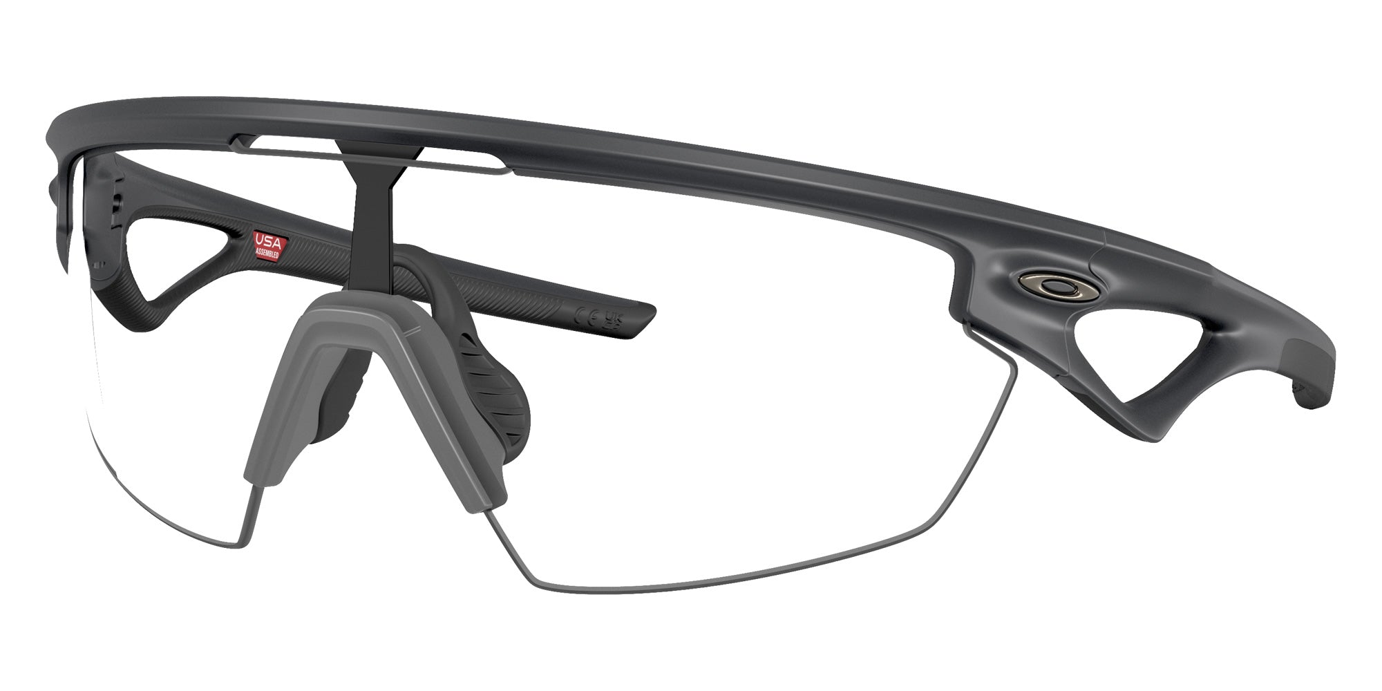 Oakley® OO9403 SPHAERA OO9403 940325 36 Sunglasses - Carbon / Clear to Black Iridium Photochromic Mirrored 940325