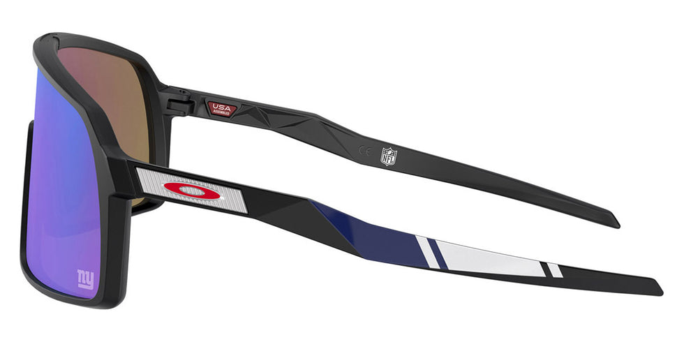 Oakley® OO9406 Sutro OO9406 940643 37 - New York Giants Matte Black / Prizm Sapphire Sunglasses