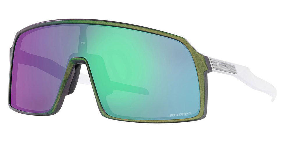 Oakley® OO9406 Sutro OO9406 9406A2 137 - Matte silver green colorshift/Prizm road jade Sunglasses