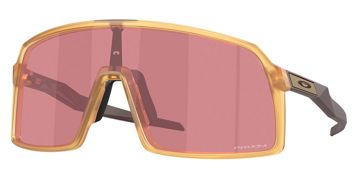 Oakley® OO9406A Sutro (A) OO9406A 940649 37 - Matte Transparent Light Curry/Matte Grenache / Prizm Dark Golf Sunglasses