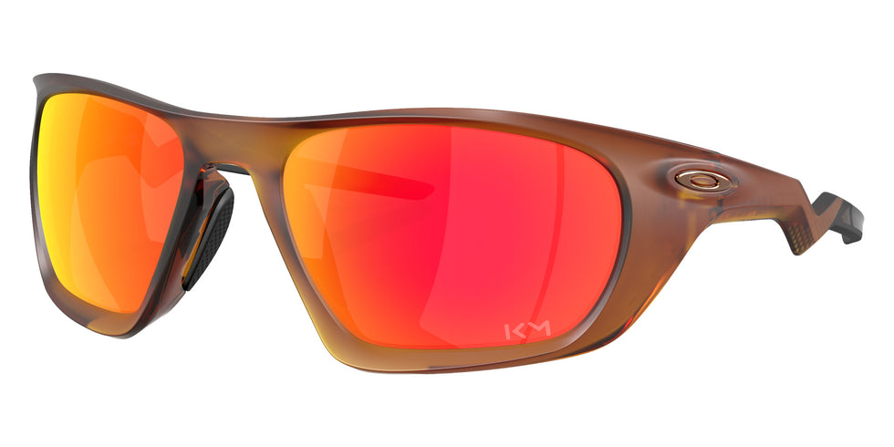 Oakley® OO9431 LATERALIS OO9431 943116 60 Sunglasses - Matte Dark Amber / Prizm Ruby Mirrored