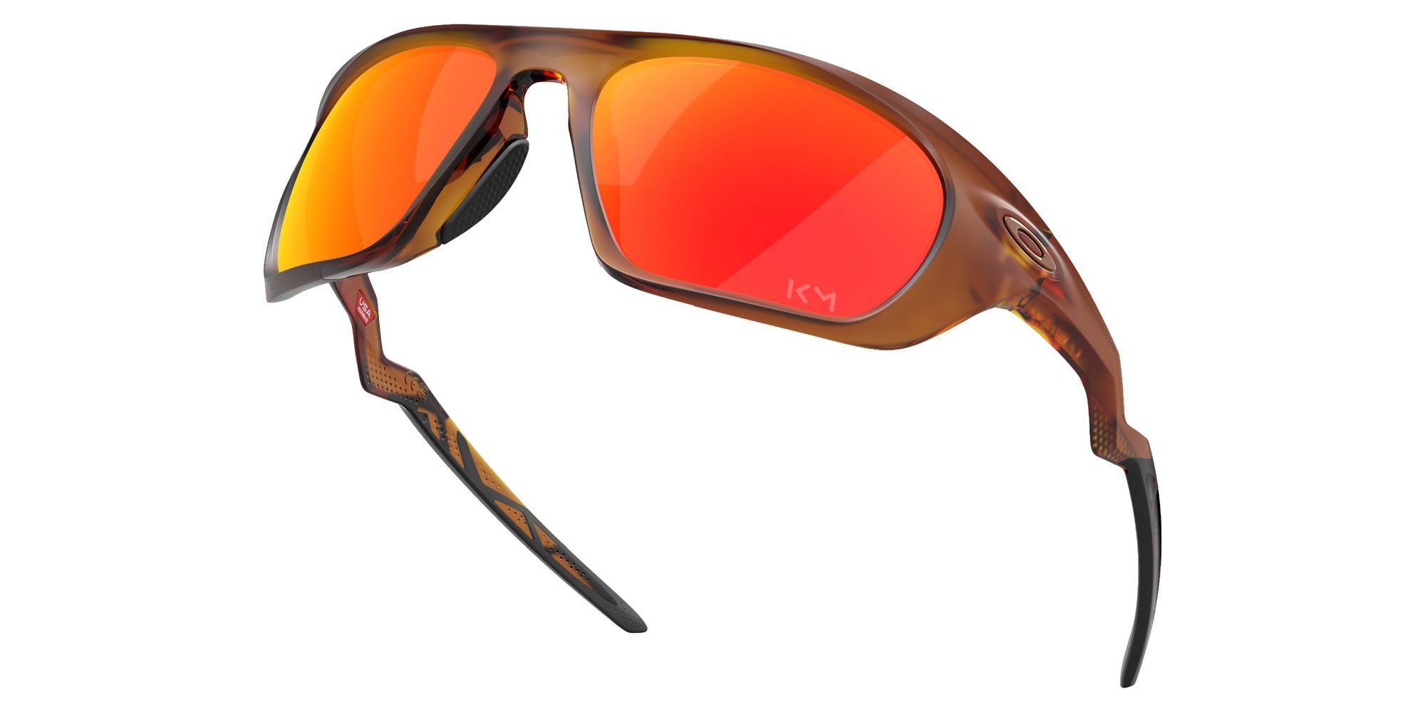 Oakley® OO9431 LATERALIS OO9431 943116 60 Sunglasses - Matte Dark Amber / Prizm Ruby Mirrored