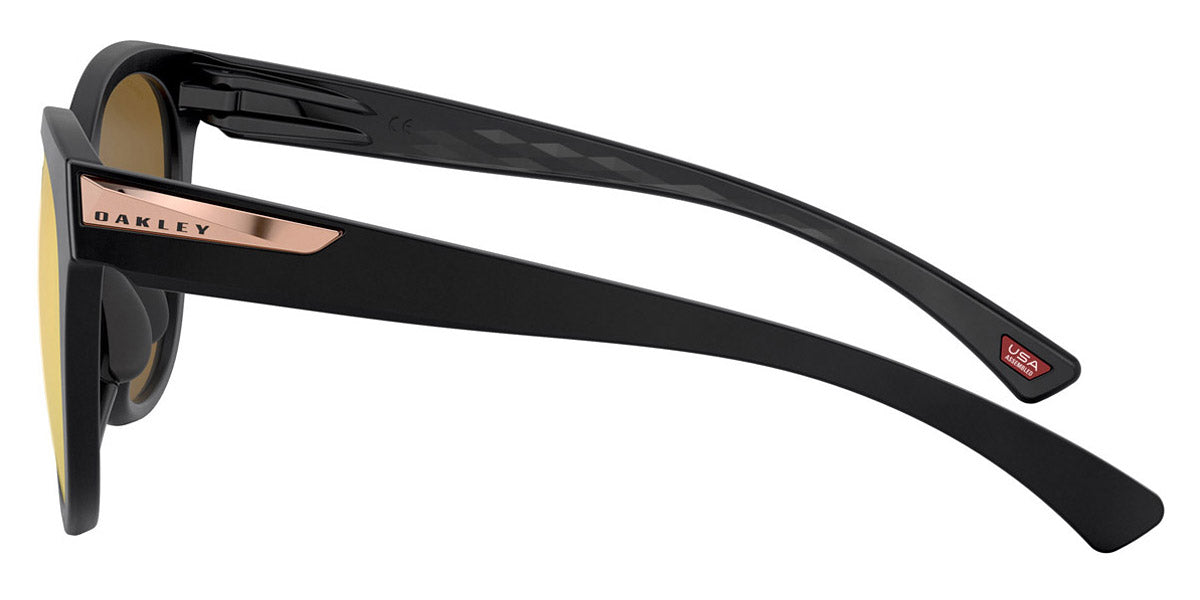 Oakley® OO9433 Low Key OO9433 943305 54 - Matte Black / Prizm Rose Gold Polarized Sunglasses