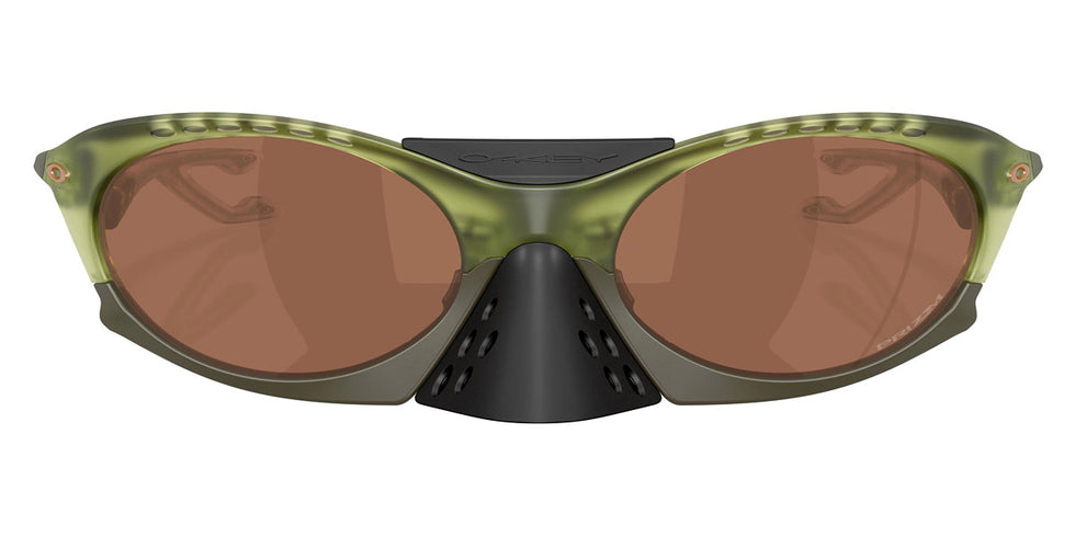 Oakley® OO9437 PLANTARIS OO9437 943703 63 Sunglasses - Matte Transparent Fern / Prizm Tungsten Mirrored