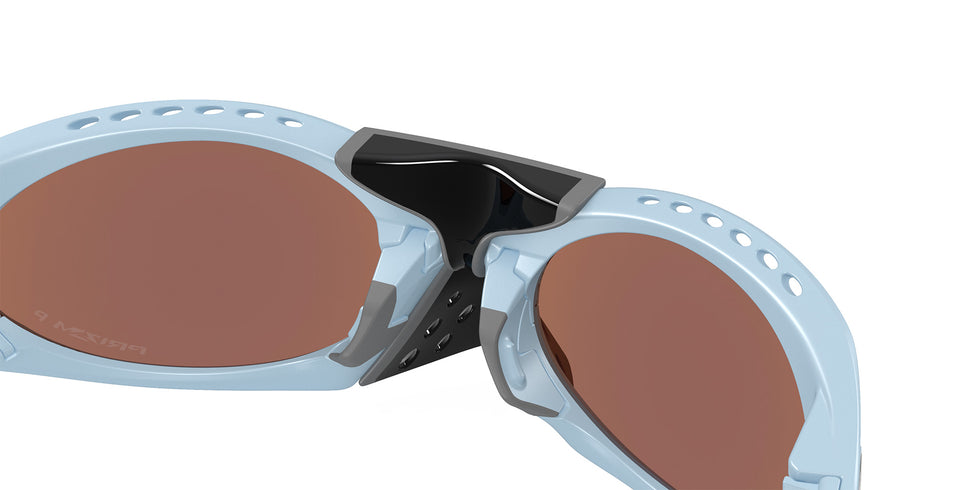 Oakley® OO9437 PLANTARIS OO9437 943704 63 Sunglasses - Matte Stonewash / Prizm Deep Water Polarized
