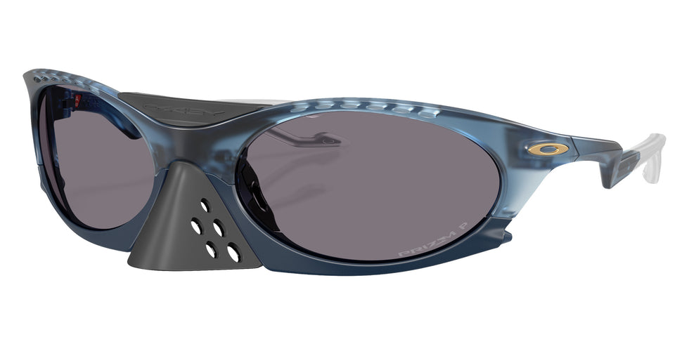 Oakley® OO9437 PLANTARIS OO9437 943709 63 Sunglasses - Matte Transparent Abyss / Prizm Gray Polarized