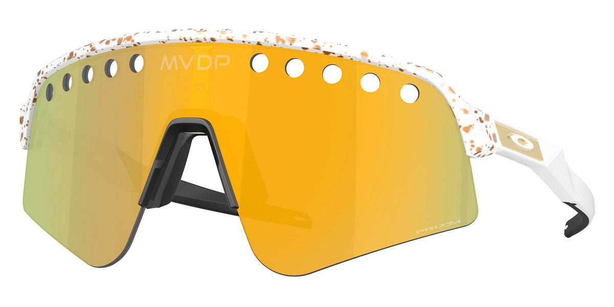 Oakley® OO9465 Sutro Lite Sweep OO9465 946533 39 - White Splatter/Prizm 24K Sunglasses