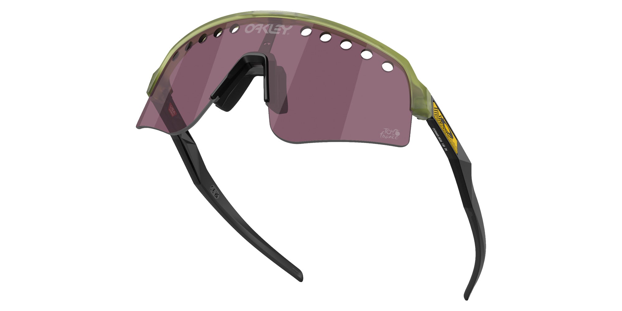Oakley® OO9465 SUTRO LITE SWEEP OO9465 946536 39 Sunglasses - Transparent Fern / Prizm Road Black Mirrored 946536