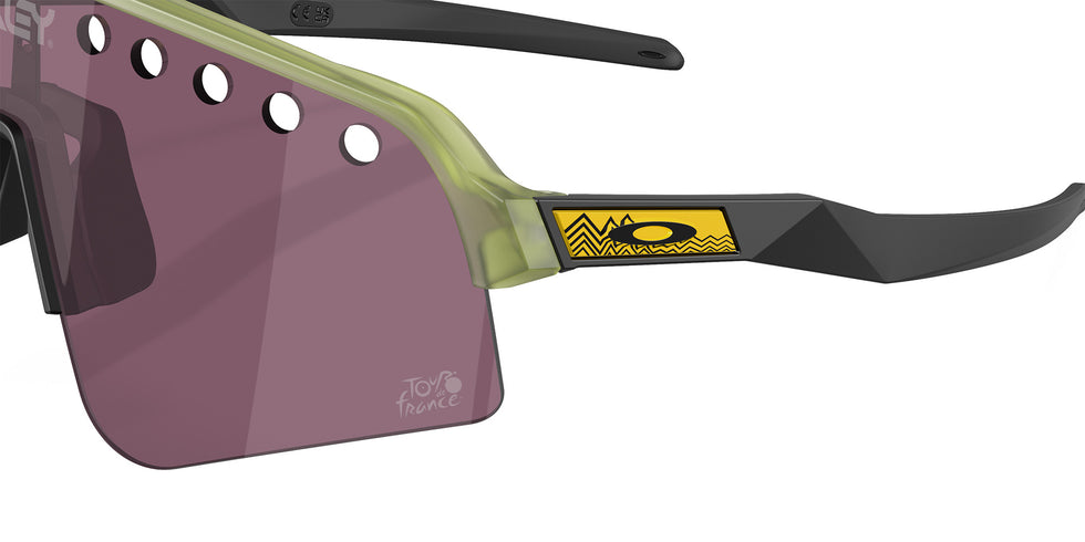 Oakley® OO9465 SUTRO LITE SWEEP OO9465 946536 39 Sunglasses - Transparent Fern / Prizm Road Black Mirrored 946536