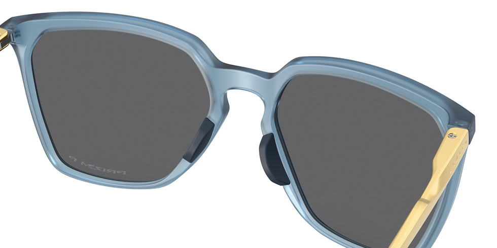 Oakley® OO9480 SIELO SQ OO9480 948012 57 Sunglasses - Matte Transparent Abyss / Prizm Black Polarized Mirrored
