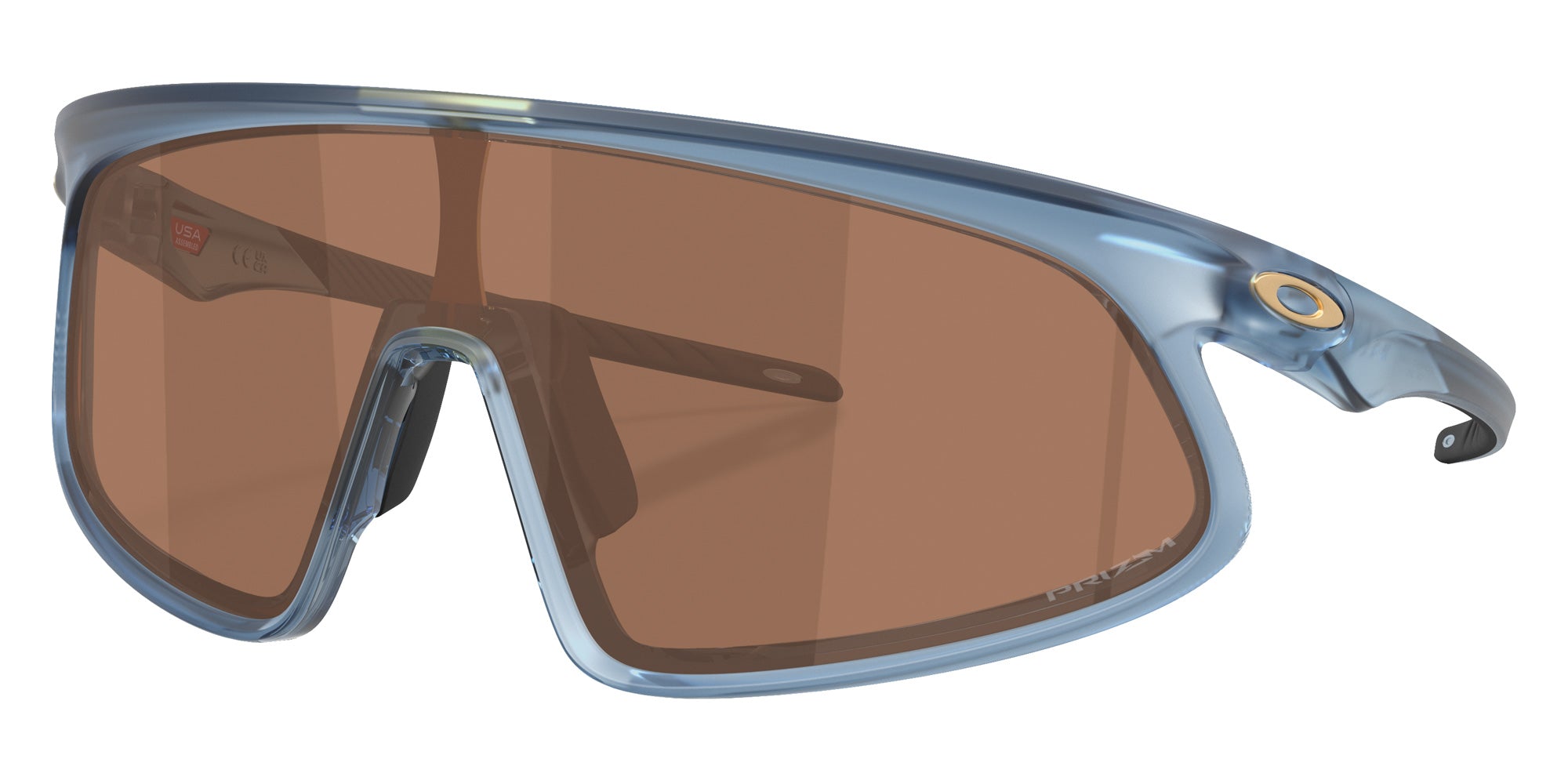 Oakley® OO9484D RSLV OO9484D 948410 49 Sunglasses - Matte Transparent Abyss / Prizm Tungsten Mirrored