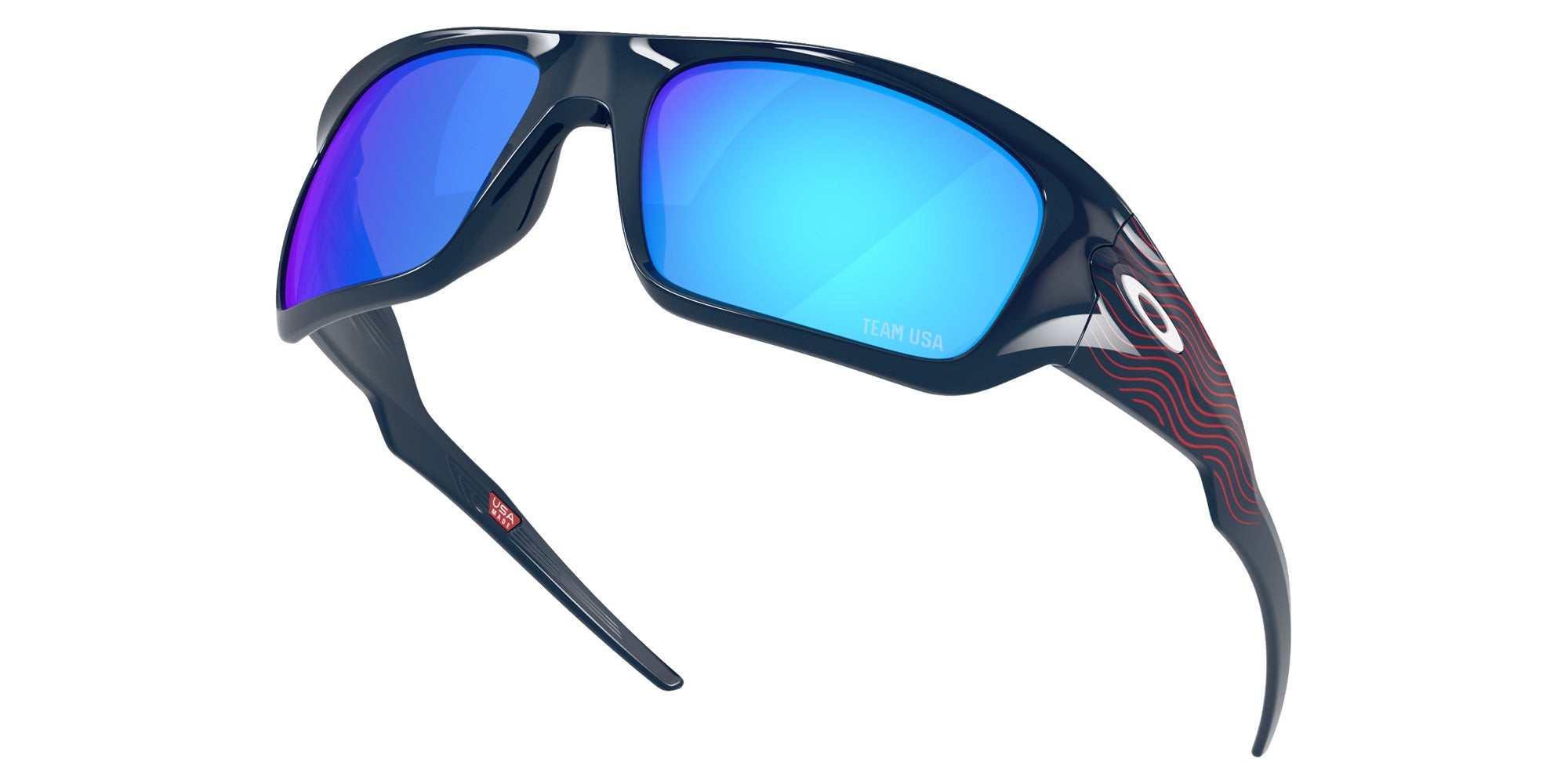 Oakley® OO9486 MASSETER OO9486 948617 60 Sunglasses - Team USA Abyss / Prizm Sapphire Mirrored 948617