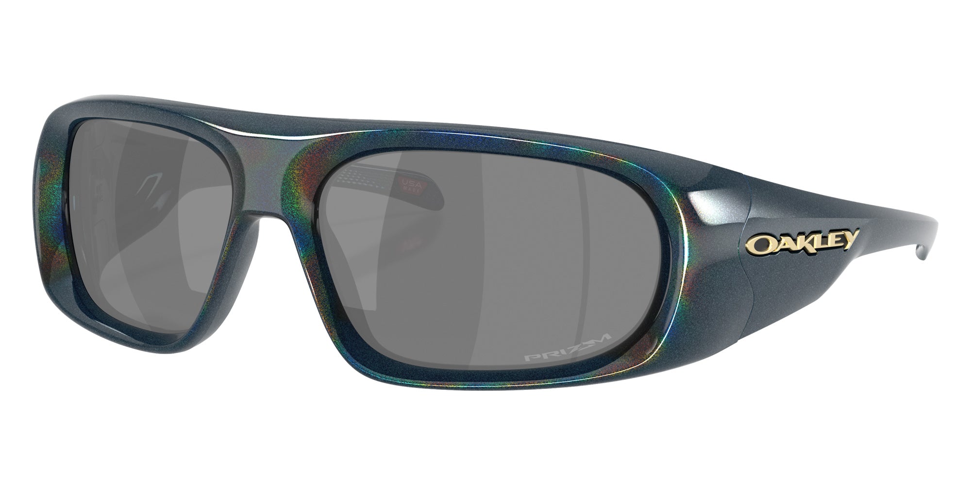 Oakley® OO9491 BELLEVILLE OO9491 949105 61 Sunglasses - Abyss Spacedust / Prizm Black Mirrored