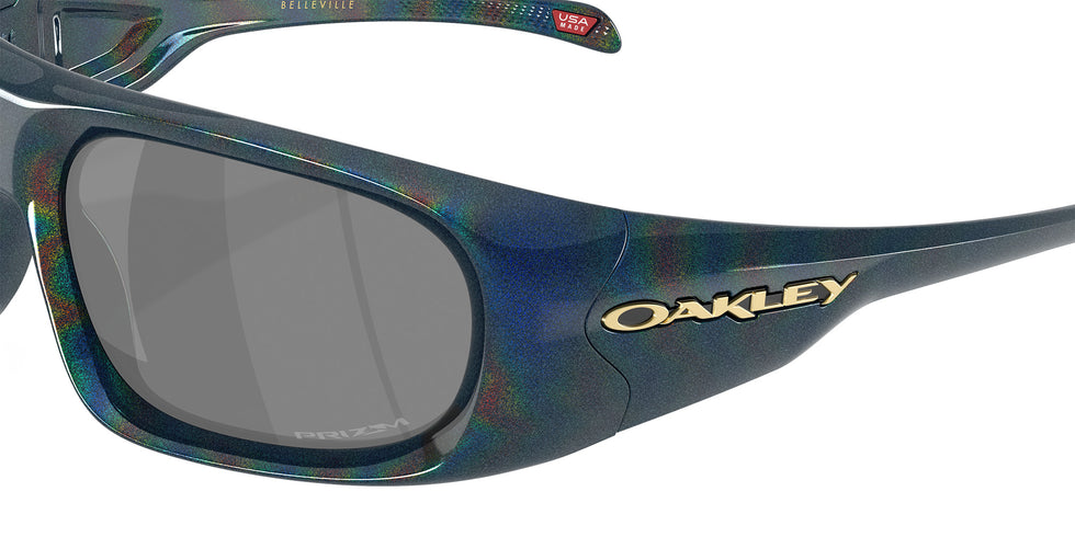 Oakley® OO9491 BELLEVILLE OO9491 949105 61 Sunglasses - Abyss Spacedust / Prizm Black Mirrored