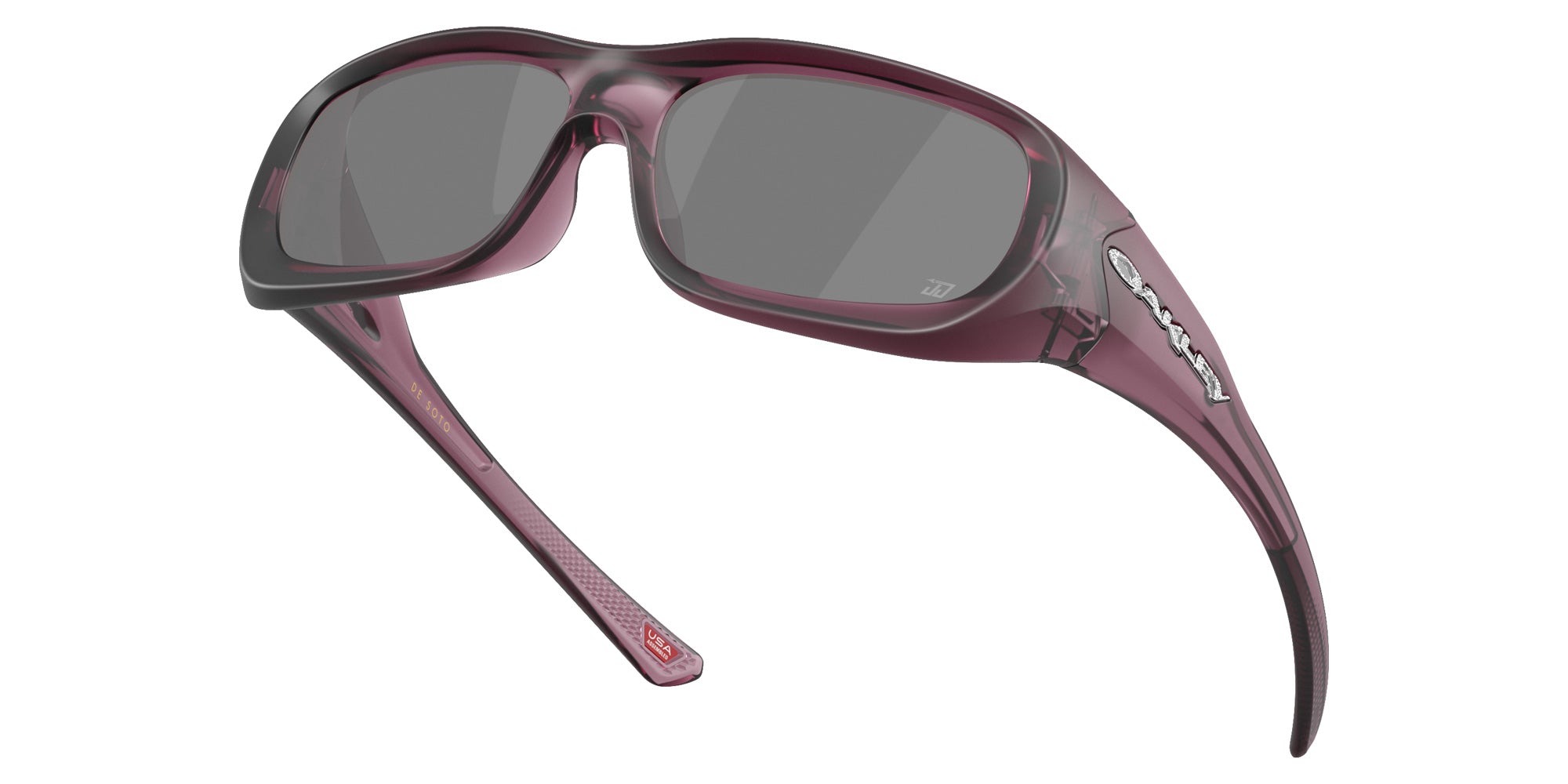 Oakley® OO9494 DE SOTO OO9494 949406 59 Sunglasses - Matte Transparent Indigo / Prizm Black Mirrored